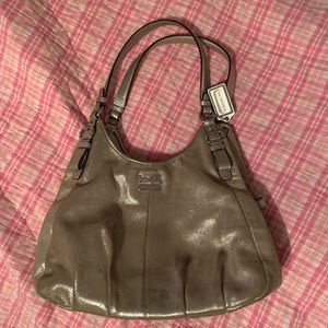 Coach 16503 Madison Metallic Leather Shoulder Bag